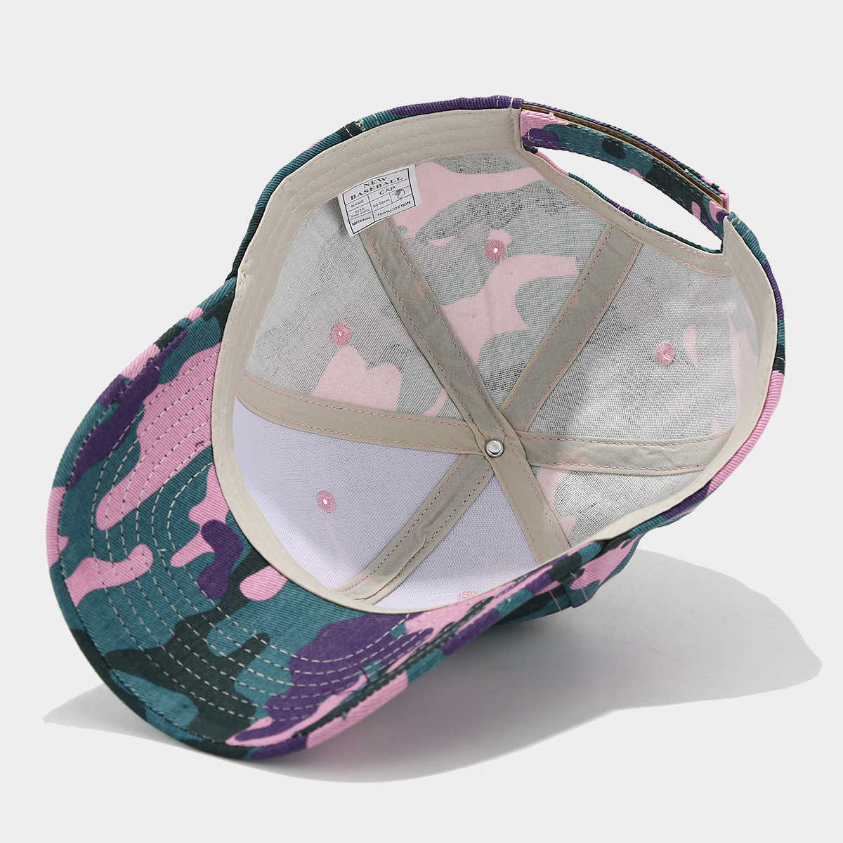 New Camouflage Baseball Cap for Women Summer Outdoor Sports Sun Protection Visor Cap for Men Casual Duckbill Cap H251020
