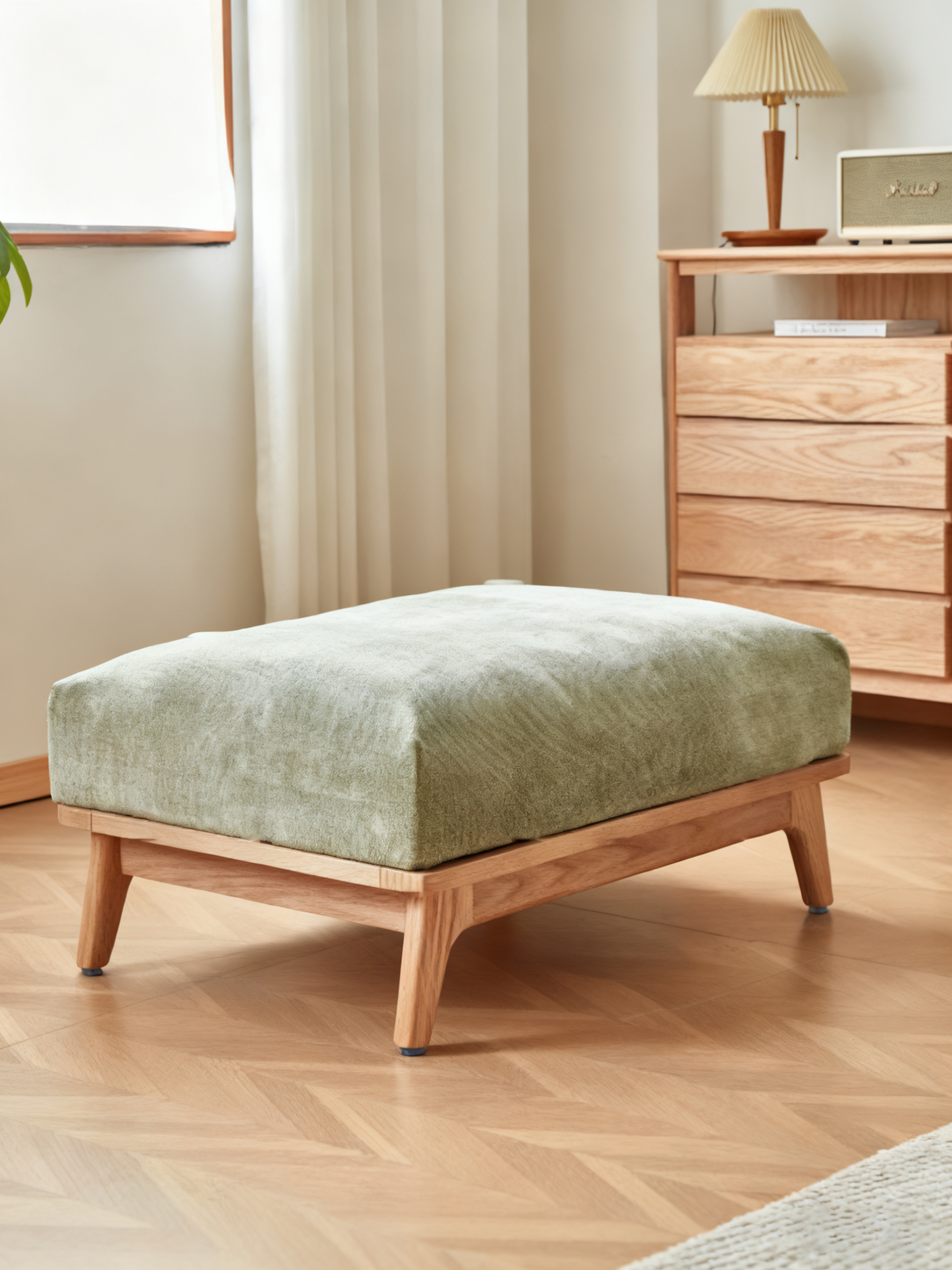 Stylish Modern Couch Featuring Robust Hardwood Construction from North America