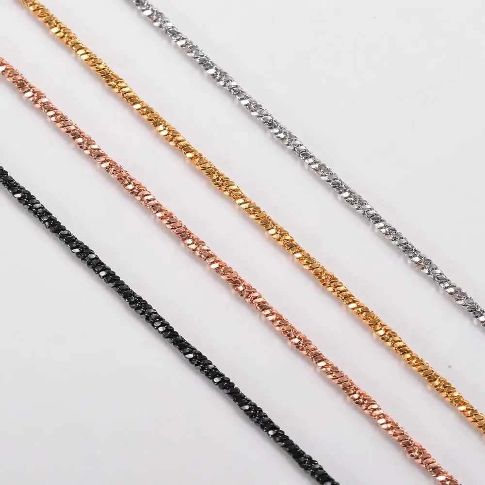 1 piece Width 12mm Tiny Twisted Square Snake Chain Necklace Stainless Steel Choker Necklace For Women CollierXJ251018