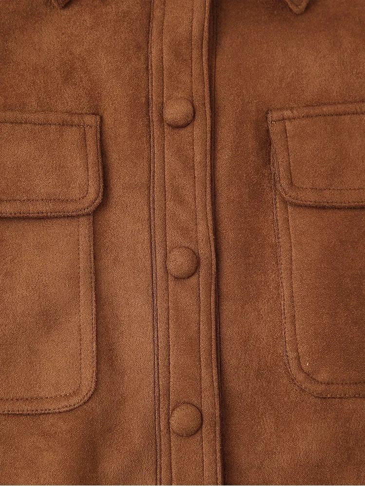 Autumn and Winter American Retro Casual Versatile Fashion HighEnd Style Western Slim Brown Jacket for Women 251021