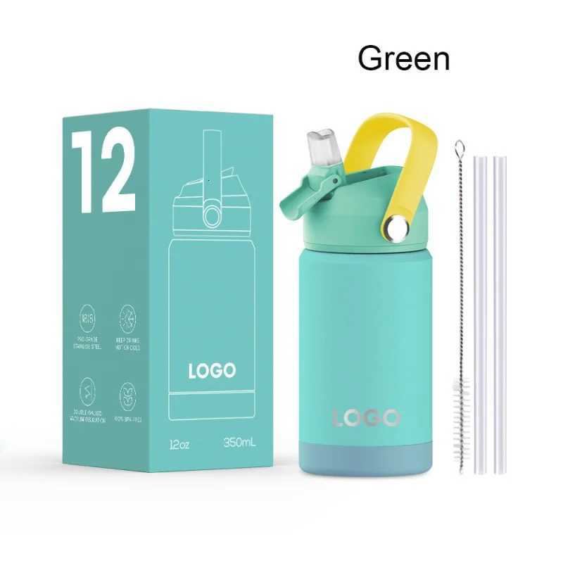 Childrens Fashion aron Water Cup Thermos Cup Cute Childlike Fun with Handle Portable Antidrop Silicone Cover Water Cup Y251021