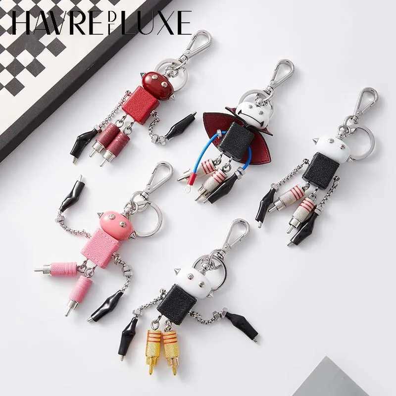 Robot charm for punk bag metal pendant design sense cool not easy to fade keychain bag accessories J251121