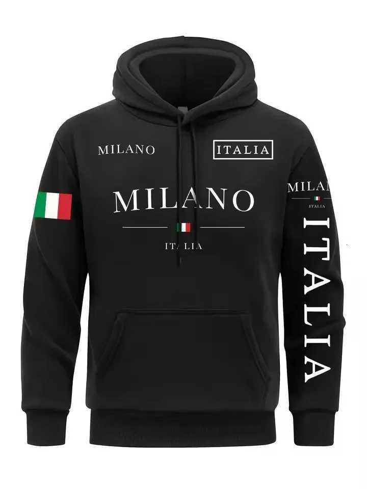 Flag Of Italy Men Hoodie Milan City Hoodies 3d Print Hoody For Man Casual Spring Autumn Clothing Top W251021