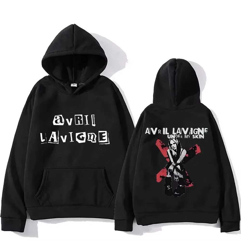2025 Avril Lavigne Hoodie Longsleeved Harajuku Comfortable Sweatshirts with Hooded Grunge Fleece Clothing Ropa Mujer Punk J251021