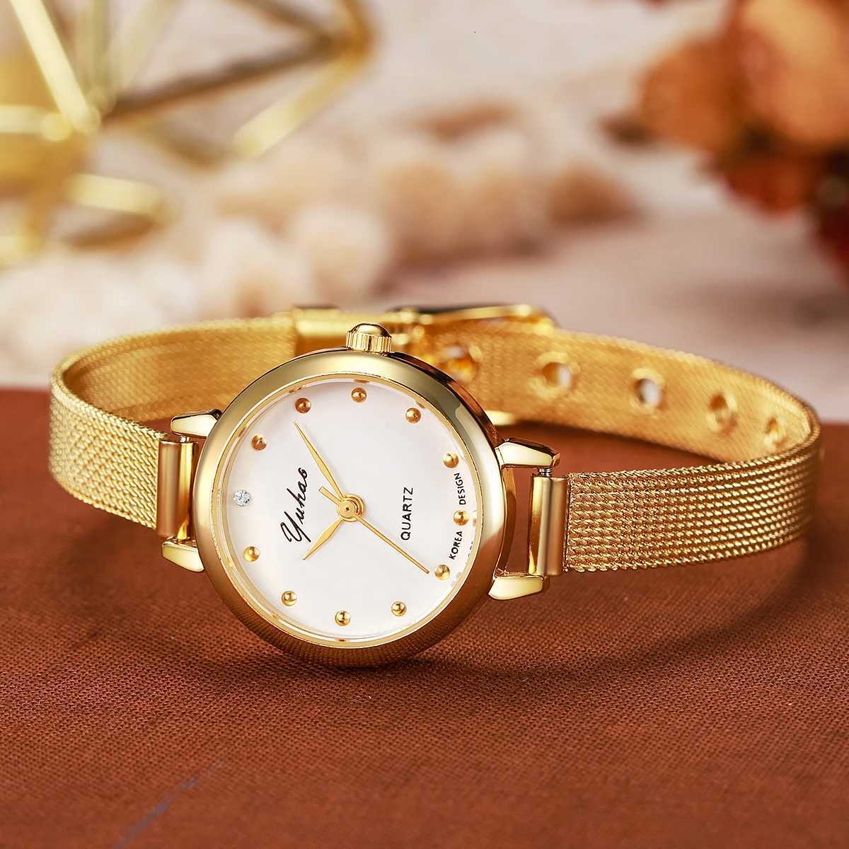 New Arrival Light Luxury Fashion Mesh Dot Quartz for Women for Christmas and Halloween GiftsXJ251021