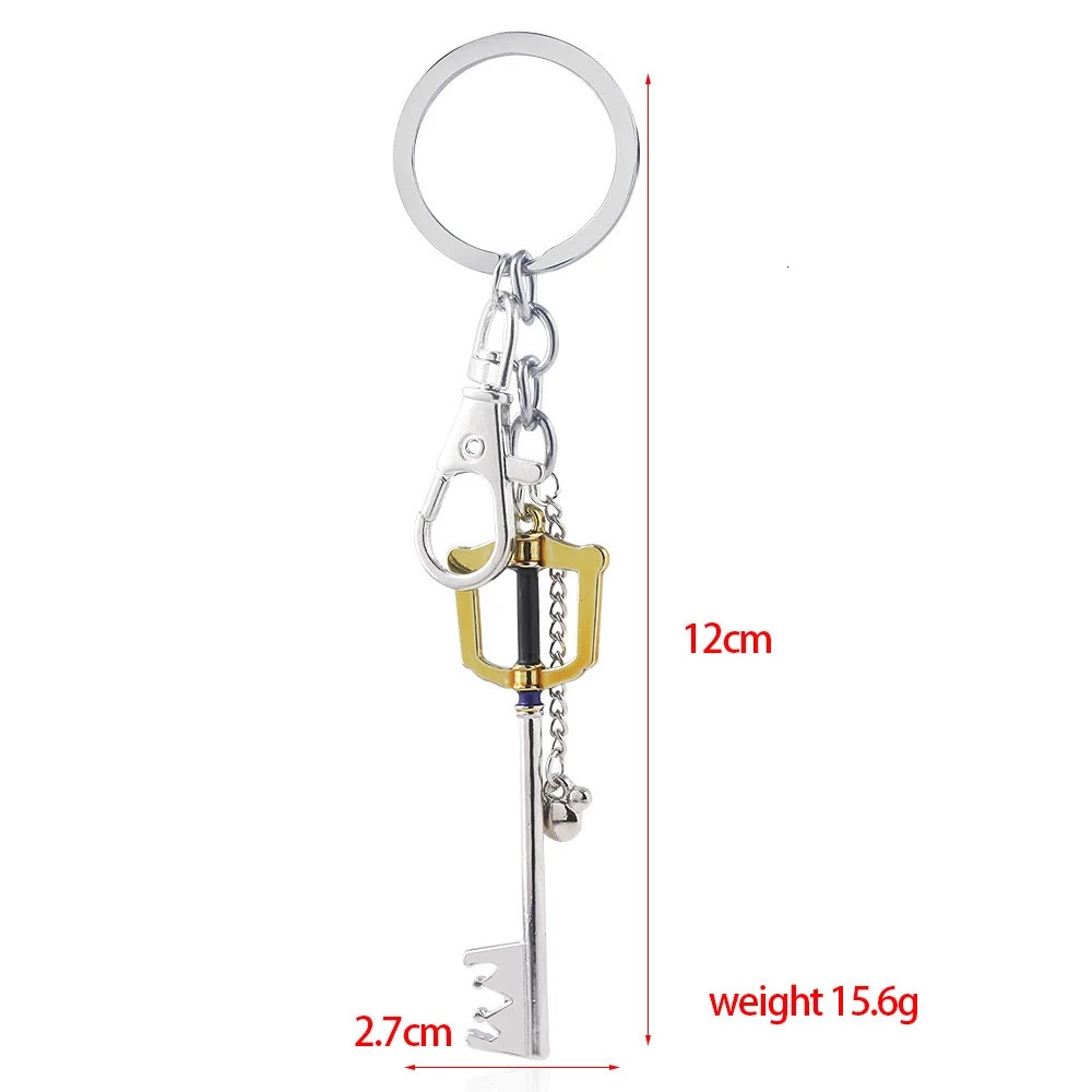 Game Kingdom Hearts Sora Key Keychain Keyblade Weapon Model Removable Metal Keyring Men Car Women Bag Accessories Jewelry 251015