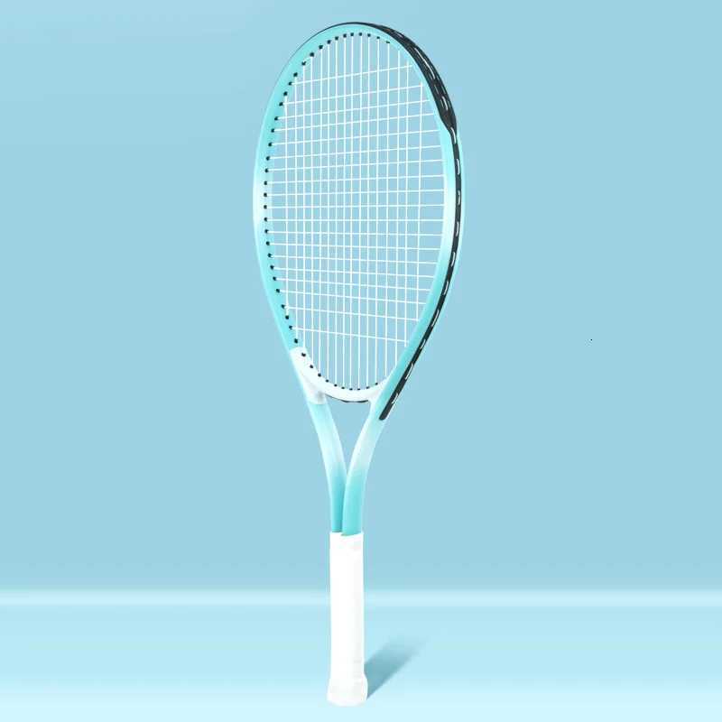 Womens tennis racket 27 inch adult Professional high elasticity Durable hit nonslip Sweet Zone career professional pink W251021