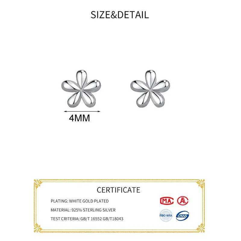 SOFTPIG Real 925 Sterling Silver 18K Gold Flower Stud Earrings For Fashion Women Party Cute Fine Jewelry Minimalist Accessories J251021