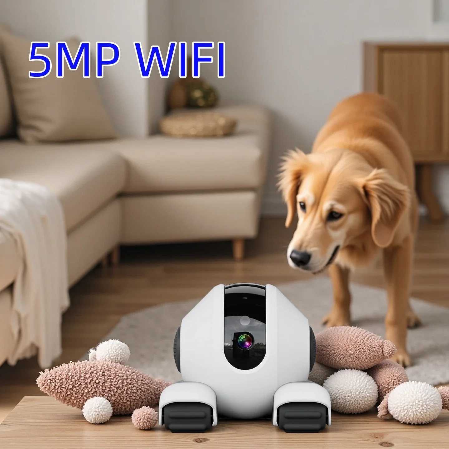 2025 5MP WiFi Indoor Security Camera Camera for BabyElderDogPet with Phone app 2Way Audio Baby Monitor Camera J251121