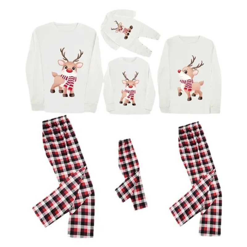 Family Christma Matching Outfits Cartoon Print Pajamas Set Adults Kids Clothing Sets Baby Boys Girls Costumes Soft Cute Homewear L2510214CIM