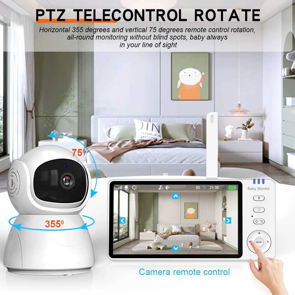 5IPS Video Baby Monitor With Pan Tilt Child Camera Wireless 2Way Audio Night Vision Security Babysitter VOX Wake Up USB Charge J251121