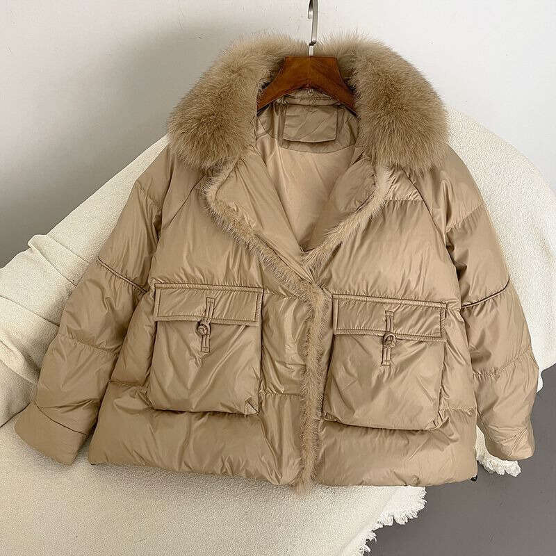 North Face Jacket Columbia Jacket Women Women Clothing Real Fox Fur Collar Down Jacket