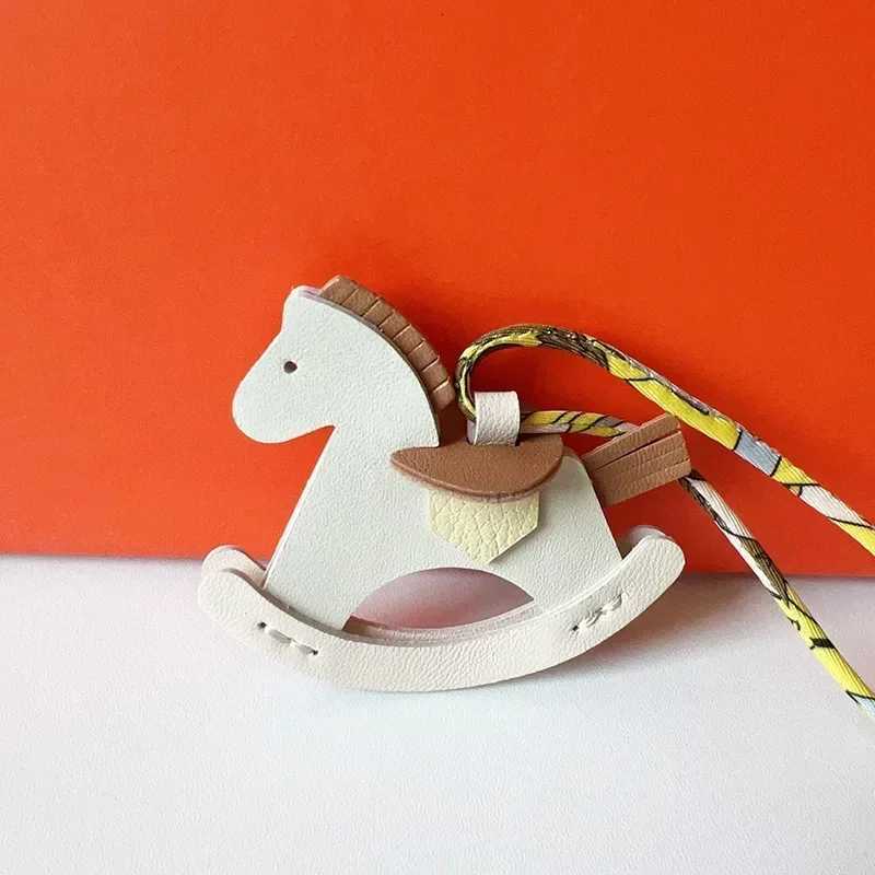 Sheepskin Hand Sewn Pony Keychain Car Rearview Mirror Bag Rocking Fun Hanging Decoration Threedimensional Ornament Gifts W251021