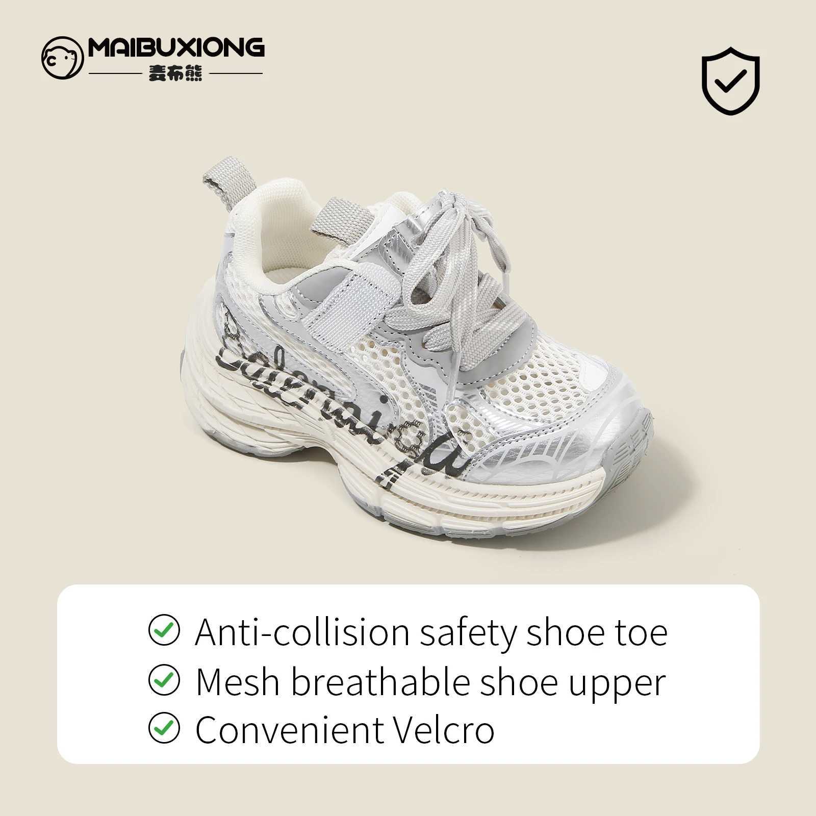 Sports shoes middle and big children shoes fashion breathable mesh shoes boys pops shoes summer girls casual shoes softsoled sh C251021