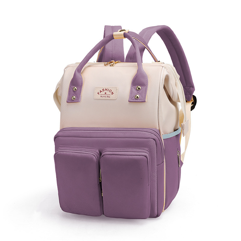Mommy bag new designer fashionable maternity bag multifunctional diaper bag Mommy bag cross-border changing pad insulation bag backpack