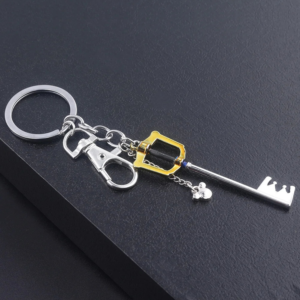 Game Kingdom Hearts Sora Key Keychain Keyblade Weapon Model Removable Metal Keyring Men Car Women Bag Accessories Jewelry 251015