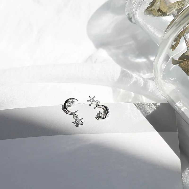 Charm Trend New Long Tassels Moon Dangle Earring For Women Girl Purple Crystal Butterfly Pendent Wedding Gift Party Jewelry J251021