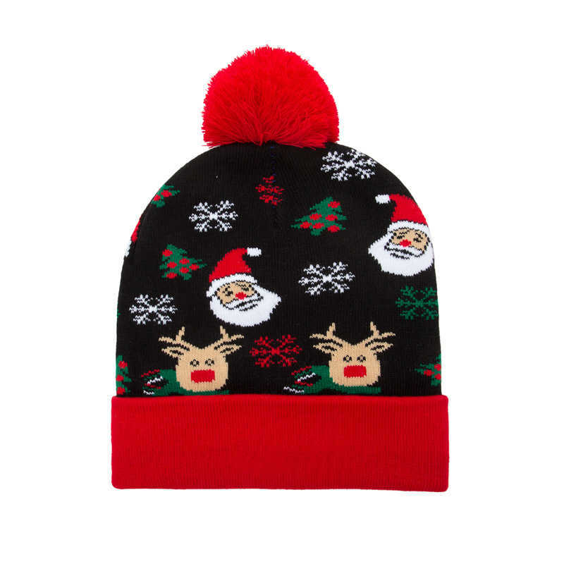 New Autumn Winter Hat Christmas Knitted Hat Fashionable Wool Hat Outdoor Warm Windproof Casual Versatile Trendy Hat H251020