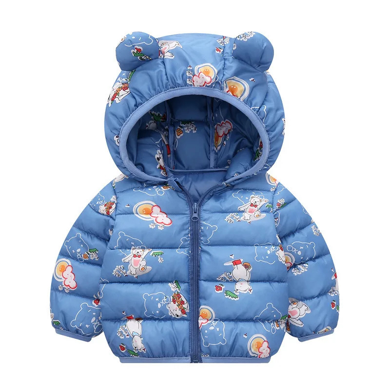 Autumn Winter Girls Boys Cotton Fashion Childrens Outwear Toddler Baby Coats Kids Casual Parkas Hooded Jackets 251021