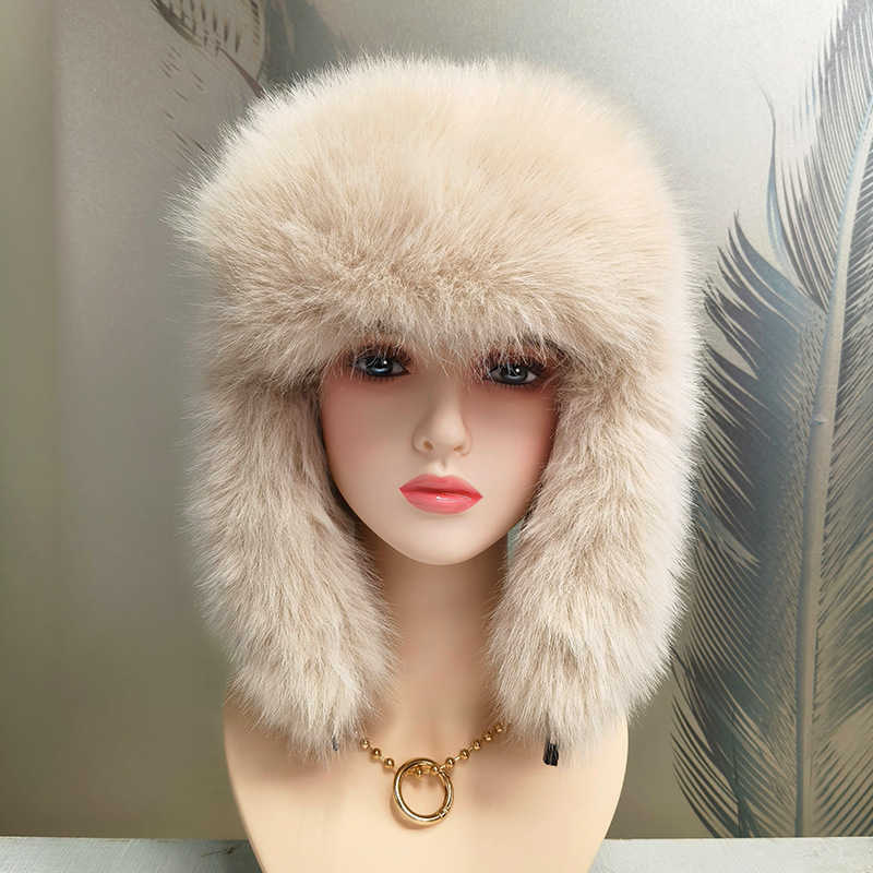 New Feng Hat Thickened Warm Plush Hat Winter Fleece Cotton Hat Outdoor Travel Cold Protection Ear Protection Feng Hat H251020