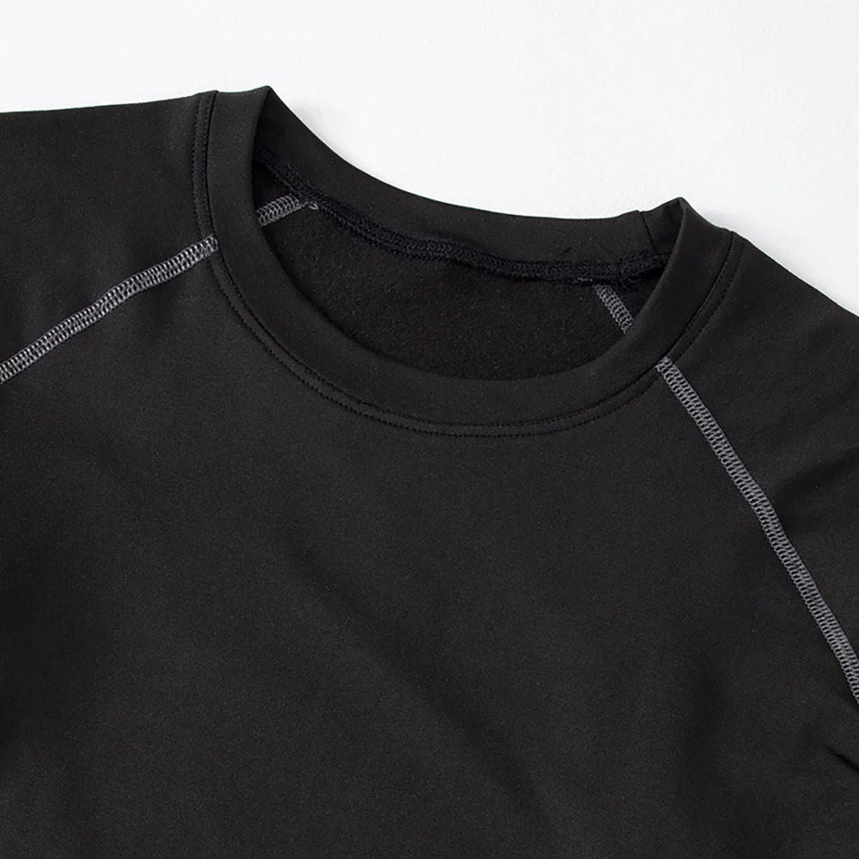 2piece mens tight warm longsleeved trousers suit for autumn and winter mens fitness pants shirt running yoga athletes sport 251021