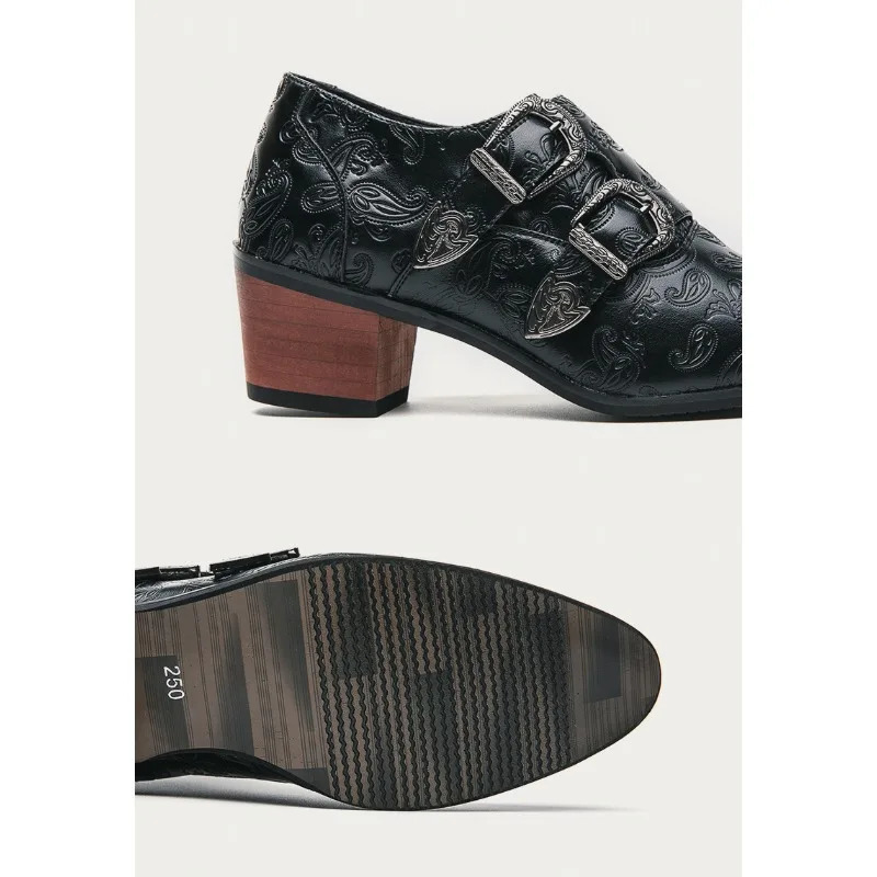 Mens Wedding Shoes Fashion Slim Fit Pointed High Heel Pullover Shoes Breathable Leather Shoes Classic Vintage Mens Dress Shoe 251021