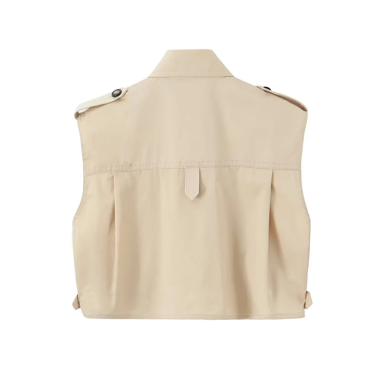 Women Motorcycle Cropped Vest Shorts Suit Lapel Singlebreasted Top Hidden Zipper Aline Summer Female Chic Set 251016