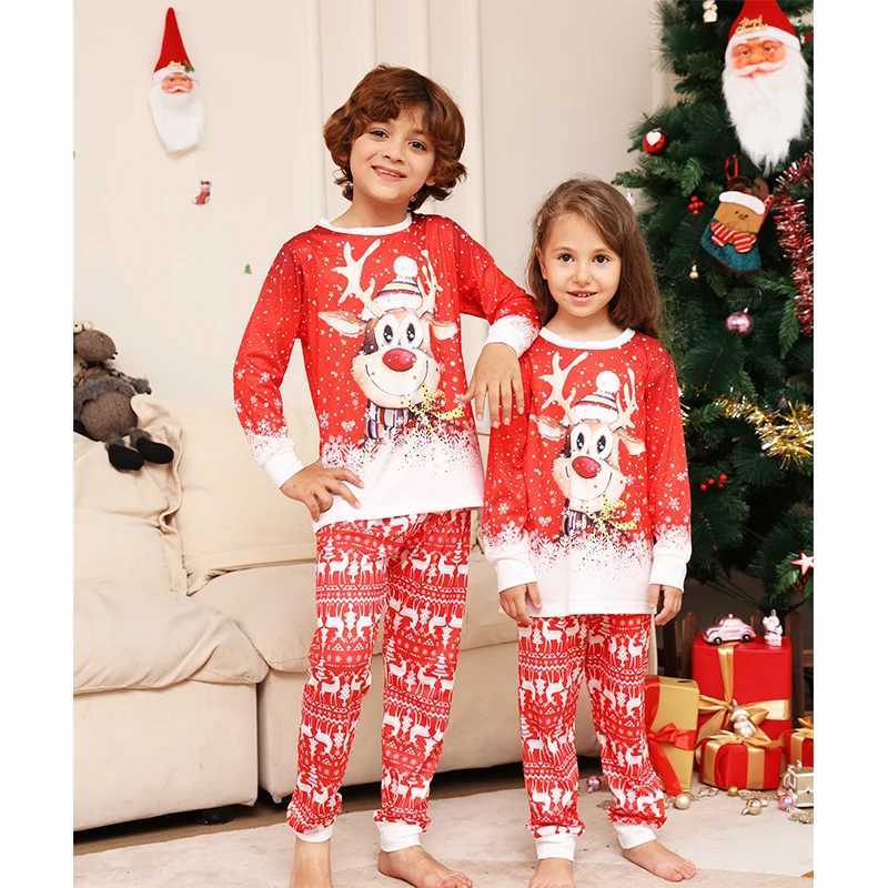 Christmas Family Matching Pajamas Clothes Set 2026 New Year Xmas Pyjamas Father Mother Kids Couples Family Look Sleepwear Outfit L251021WQZE