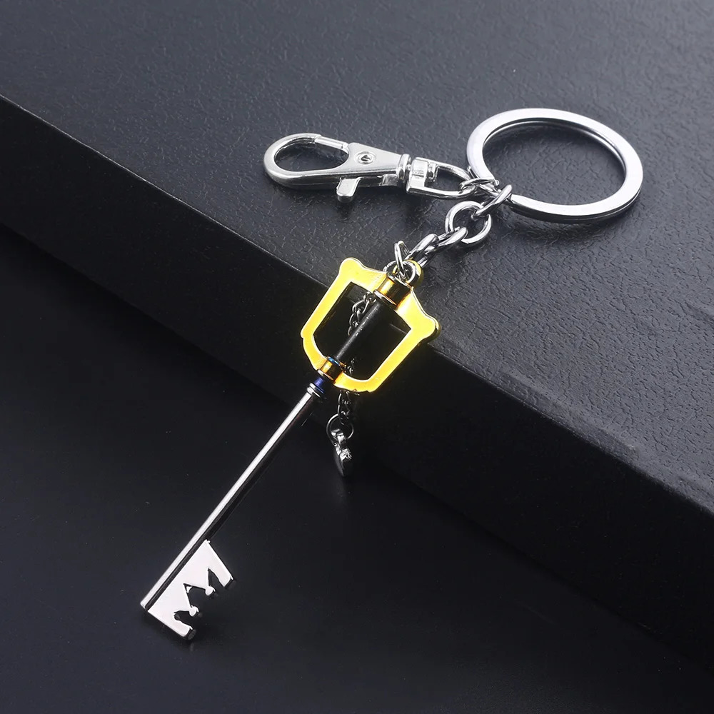 Game Kingdom Hearts Sora Key Keychain Keyblade Weapon Model Removable Metal Keyring Men Car Women Bag Accessories Jewelry 251015