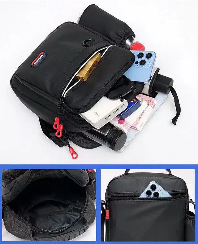 Fashion Mens Shoulder Bag Splashproof Oxford Cloth Messenger Busines Travel Portable Leisure Single Handbag 251014
