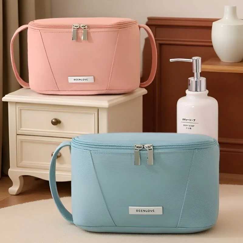 Makeup Bags for Women Travel Toiletry Cute Cases Bag Portable Solid Color Makeup Organizer Box Cosmetic Bag NeceserW251021