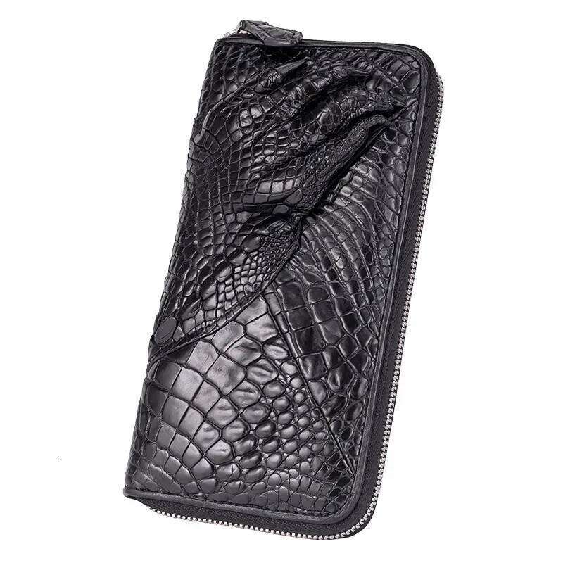 Designer Luxury New Fashion Business Men S Alligator Wallets Crocodile Genuine Leather Long Organizer Wallet Brand Card Holder Purse