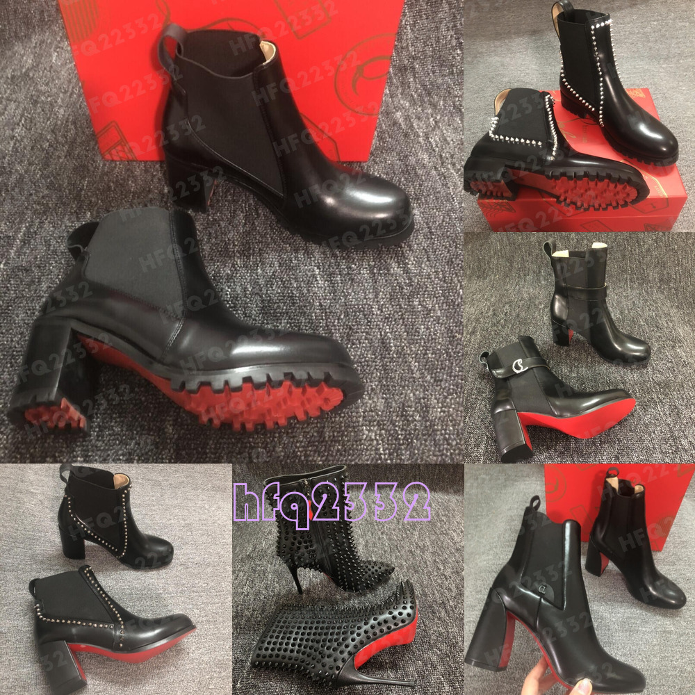 red bd boots Over the Knee Heels Boots Women's Classic Fashion Casual Heels Suede Brown Black Rivet heels designer boots Top designer ankle boots b2