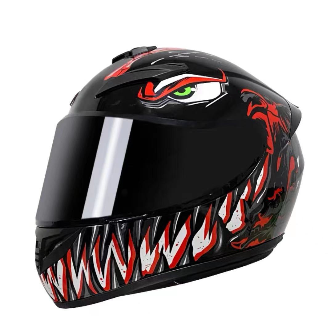 Motorcycle Helmet Open Face Visor Sunscreen Helmets Racing Off Road Motorbike Bike Cycling Helmets for Children, Men and Women