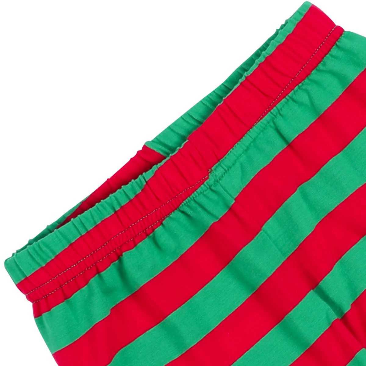 Christmas Clothes Family Set Adult Matching Xmas Sleepwear Kids Boys Green Elf Pajamas Girl Mother Daddy Festival Party Sets L251021UQKL