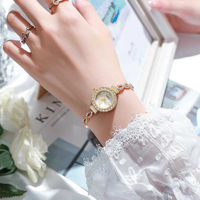 Luxury Rhinestone Women es Fashion Ladies Bracelet Quartz Wrist Reloj Mujer Girls Clock GiftXJ251021