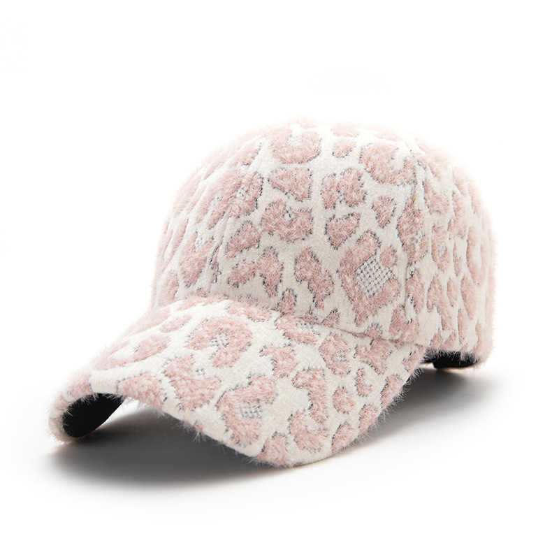 New Autumn Winter Hat Women Leopard Print Baseball Cap Warm Fashion Peaked Cap Outdoor Casual Personality Allmatch Trendy Cap H251020