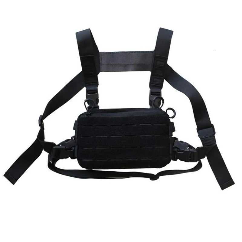 Streetwear Tactical Chest Rig Bag Unisex Vest Hip Hop Style Crossbody Waist Bags Phone Pack Oxford cloth Functionality Chest Bag Z251021