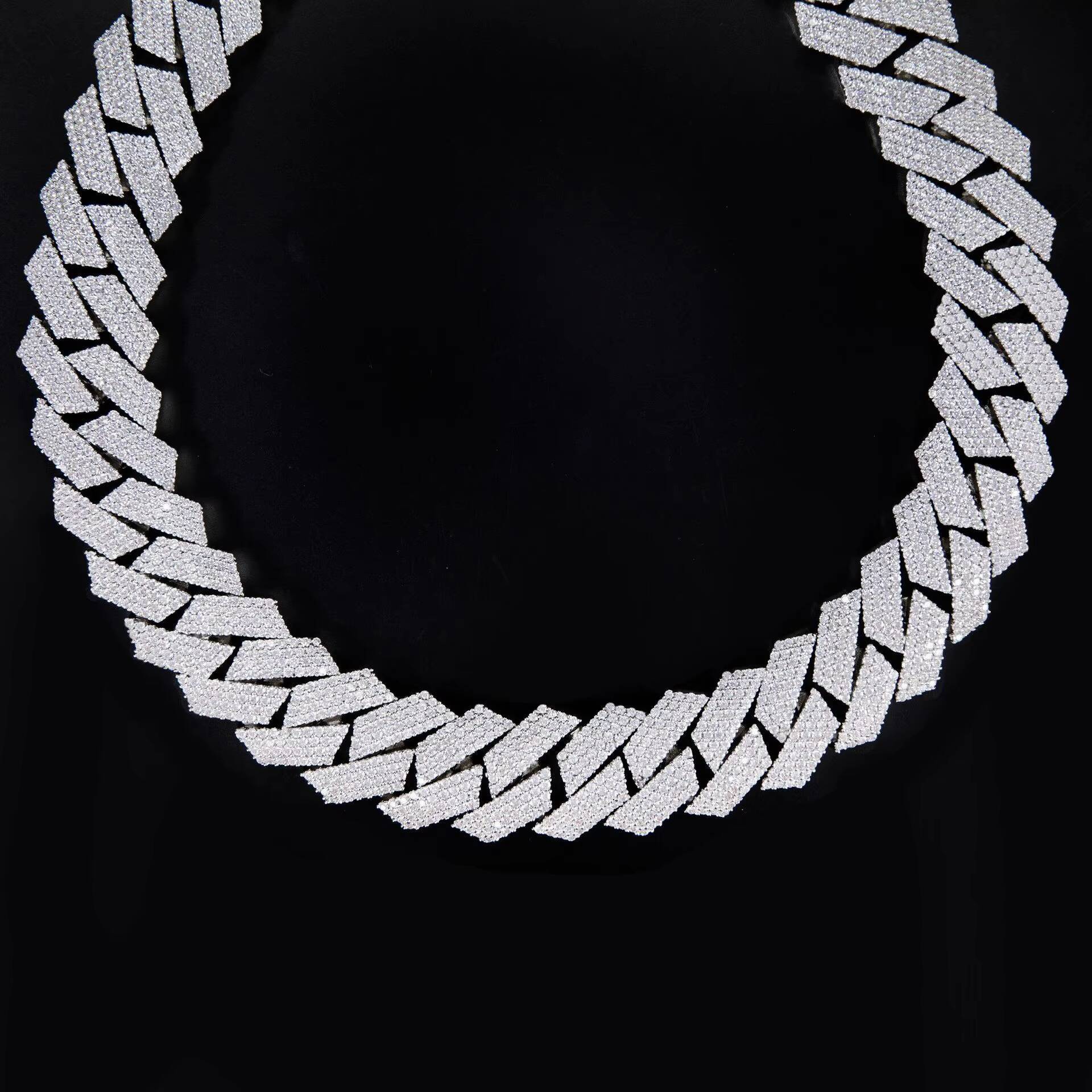 Iced Out 4rows 16mm VVS Moissanite Miami Cuban Link Chain Pass Diamond Tester GRA Hip Hop 925 Sterling Silver Bracelet