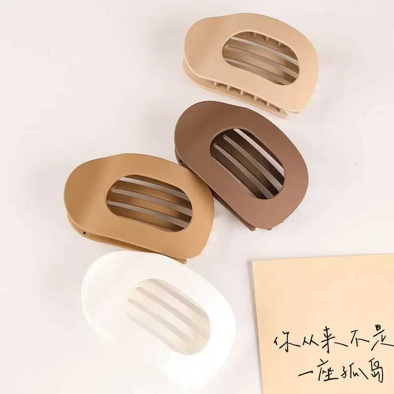 3pcs New flat circular hair clip with duckbill grip strong teeth bendable and comfortable curved design for hair clipW254021