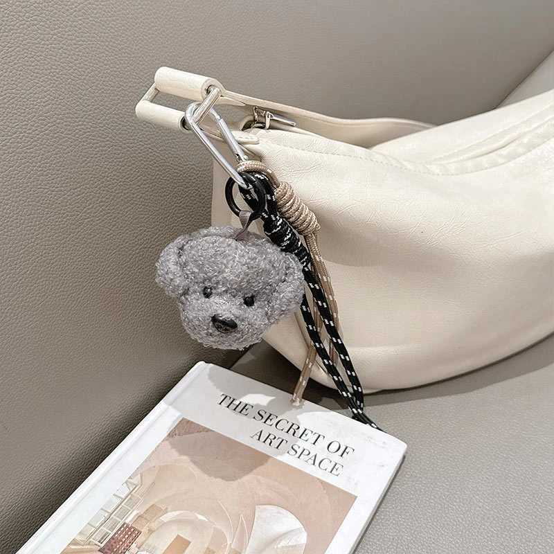 Plush Puppy Dog Keychain Braided Rope Bag Pendant Keyring Creative Fashion Pendant Simple Allmatching Bag Decoration Accessorie W251021