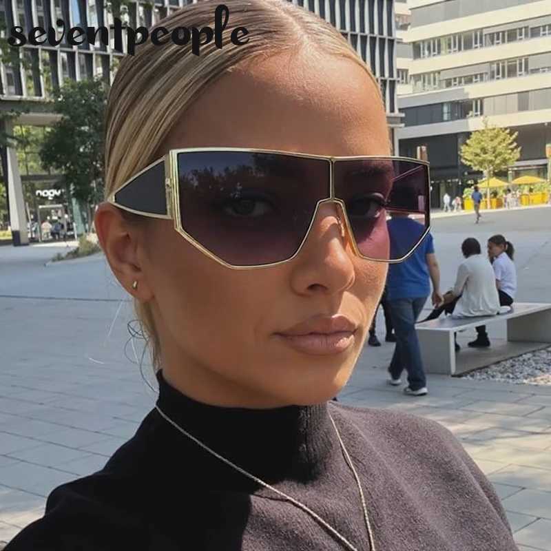 Steampunk Shield Vision Sunglasses Women 2025 Luxury Brand Vintage Y2K Punk Windproof Sun Glasses Fashion Polygon Shades UV400 J251114