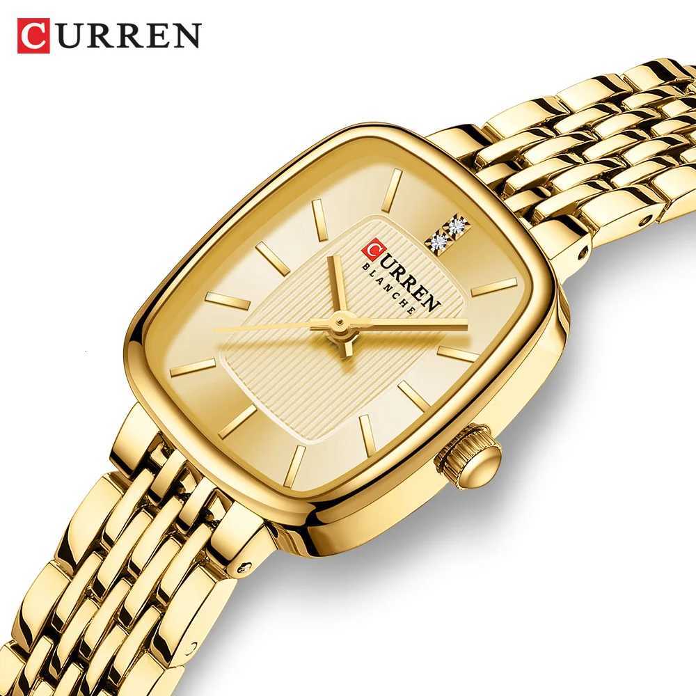CURREN Fashion Rectangular Ladies es New Quartz Waterproof Stainl Steel Str Wrist for WomenXJ251021