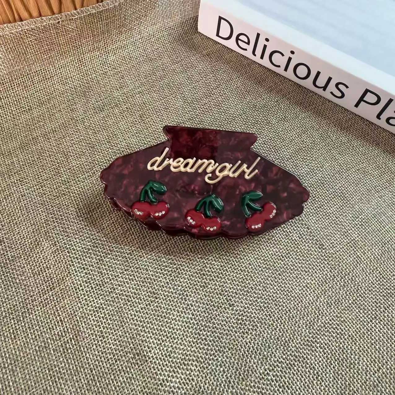 Kaosen series shell iron teeth grip clip vinegar board temperament highend shark clip back of the head disc hair grab hair acceW254021