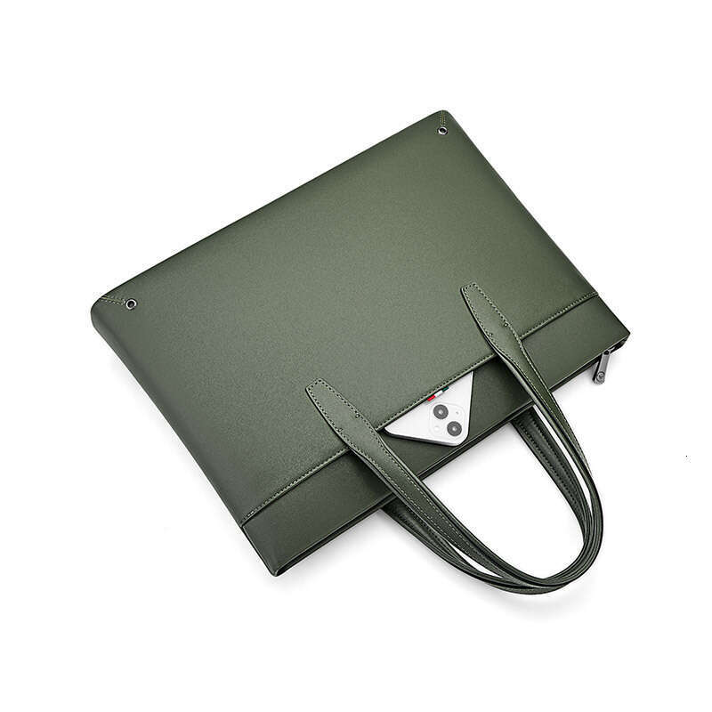 Luxury bag Men s Briefcase Genuine Top Layer Leather Cowhide Document inch Laptop Bag Waterproof Wear resistant Handbag