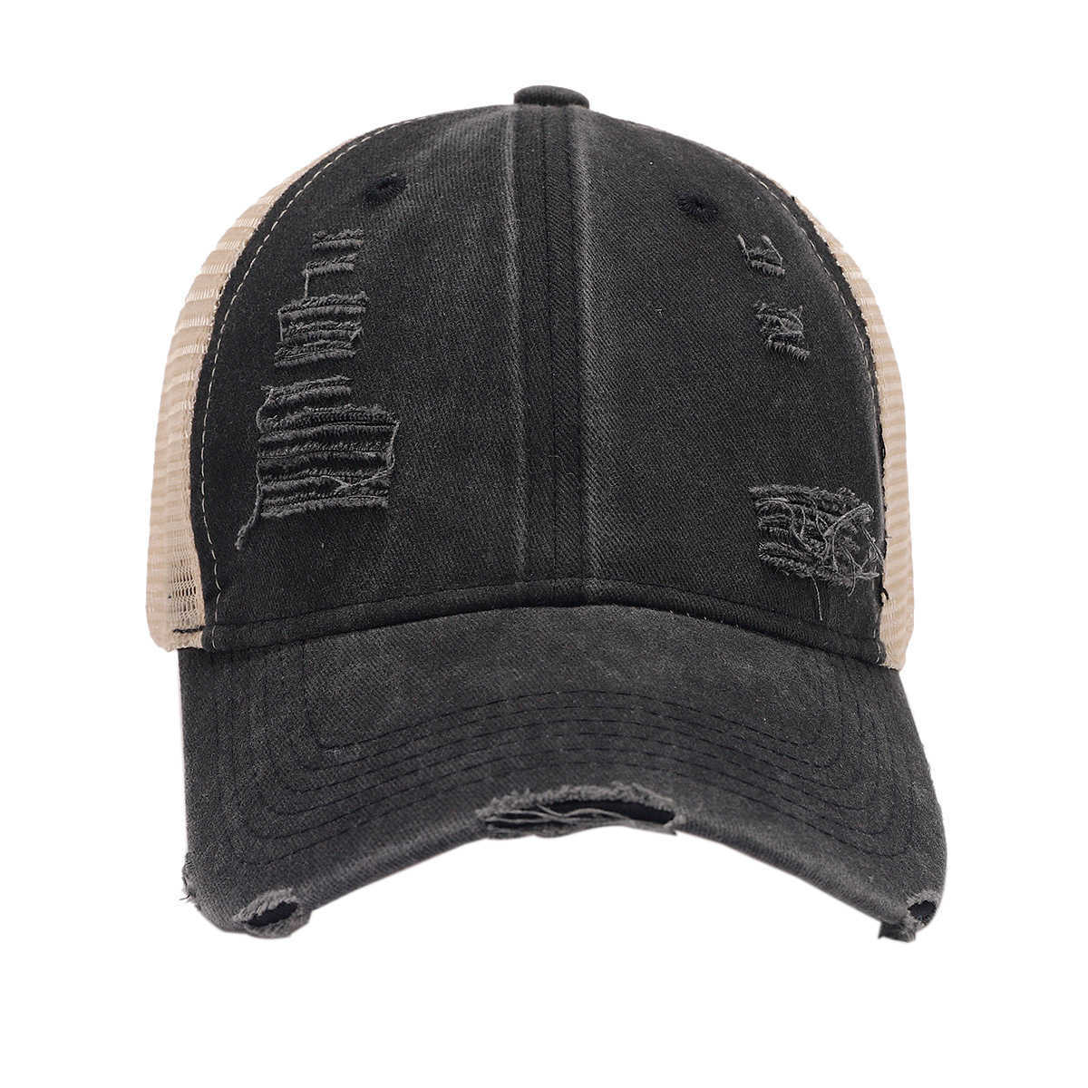 Summer Fashion Outdoor Golf Sports Baseball Cap Distressed Fashion Breathable Versatile Duckbill Cap Couple Cap H251020