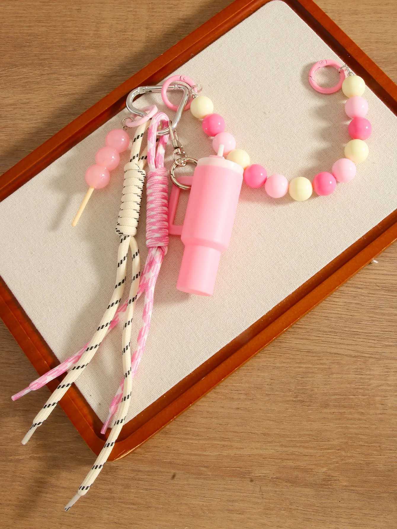 summer new product Backpack pendant canDY Hand woven rope decoration Key Chain J251121