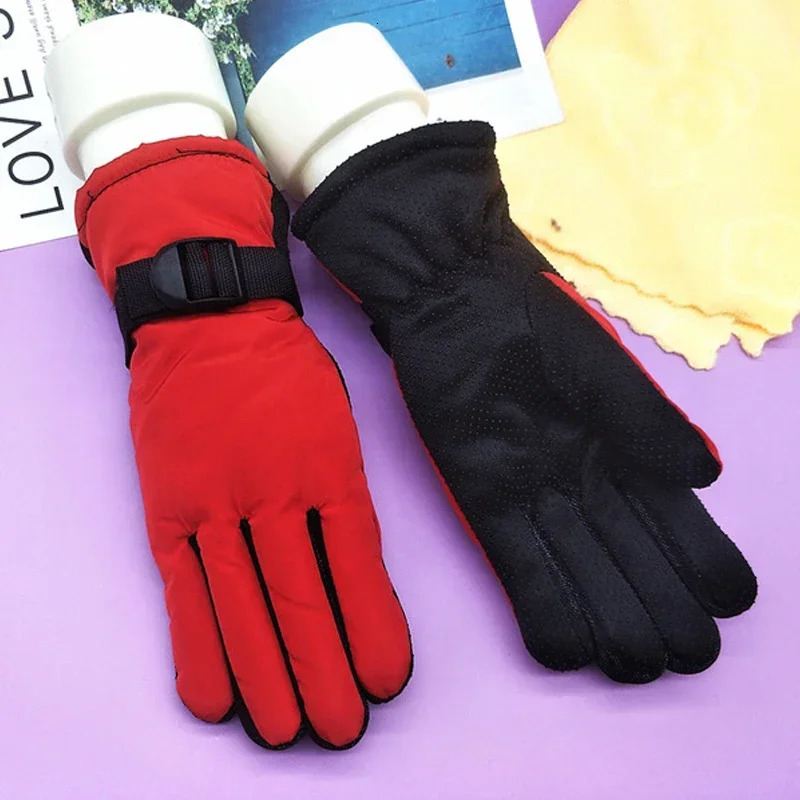 Kids Gloves Waterproof Outdoor Full Finger Thermal Gloves Children Winter Snow Mittens for 313 Years Old Boy Girl 251021