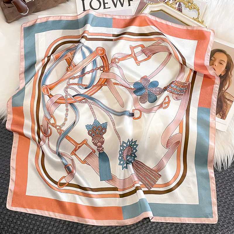 68cm Wens Simated Silk Square Scarf Fashionab and Versati Highend Scarfs Bag Clothing Accories Square ScarfW251021