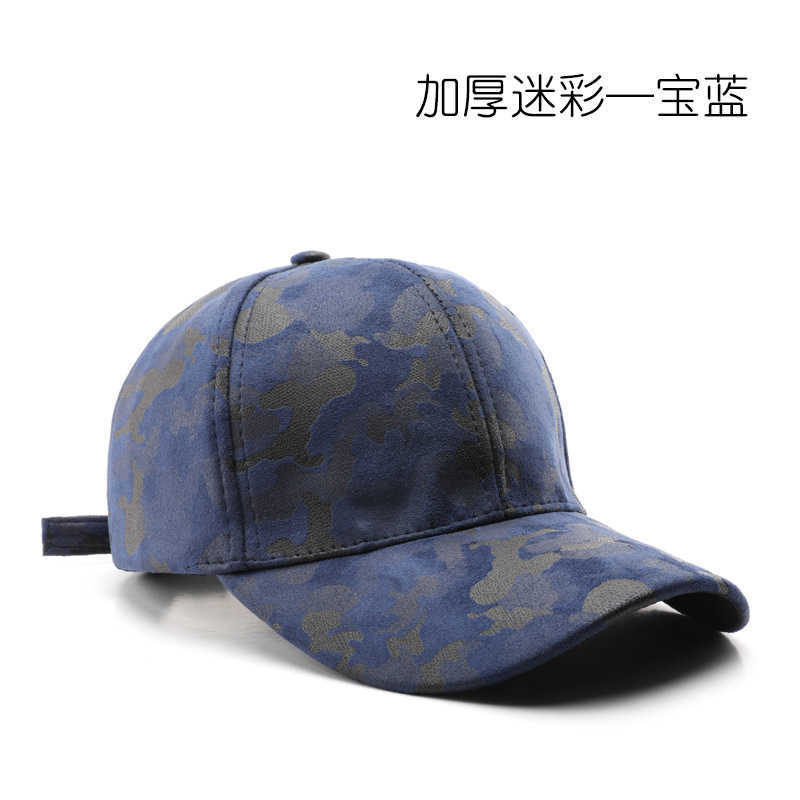 Autumn Winter Personality Women Thickened Camouflage Plain Baseball Cap Outdoor Sports Men Travel Sun Protection Visor Cap H251020